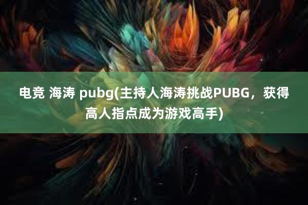 电竞 海涛 pubg(主持人海涛挑战PUBG，获得高人指点成为游戏高手)