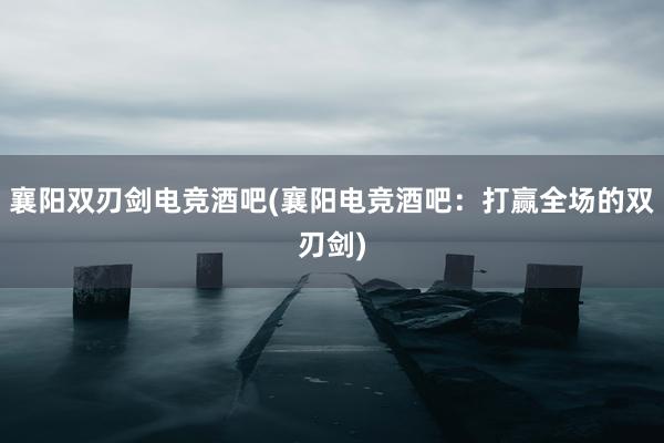 襄阳双刃剑电竞酒吧(襄阳电竞酒吧：打赢全场的双刃剑)