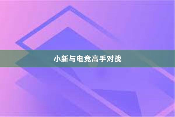 小新与电竞高手对战