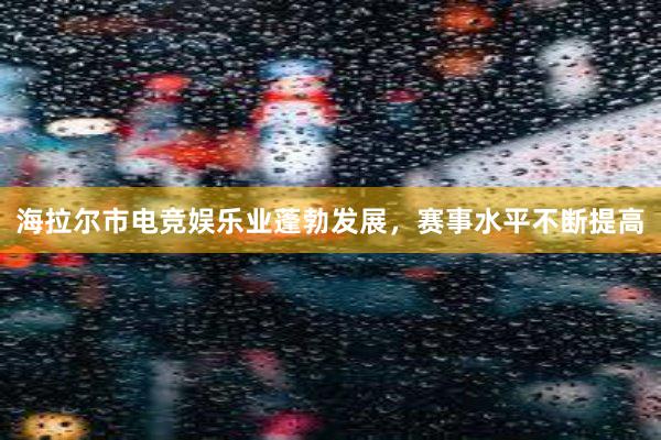 海拉尔市电竞娱乐业蓬勃发展，赛事水平不断提高